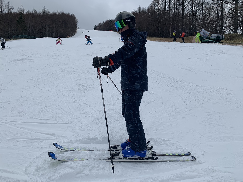 スキー検定1級　横滑り　不合格例